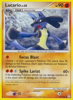 Lucario, Karte 61 aus Erwachte Legenden