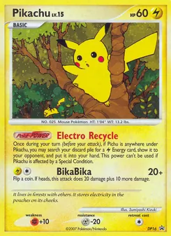 Pikachu, Karte DP16 aus Promo DP