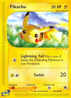 Pikachu, Karte 124 aus Expedition