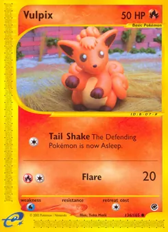 Vulpix, Karte 136 aus Expedition