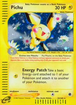 Pichu, Karte 22 aus Expedition