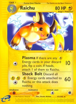 Raichu, Karte 61 aus Expedition