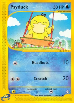 Psyduck, card 104 from Aquapolis