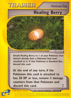 Healing Berry, card 125 from Aquapolis