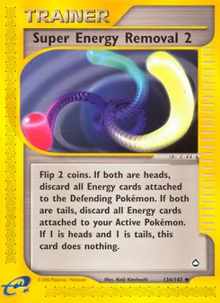 Super Energy Removal 2, card 134 from Aquapolis