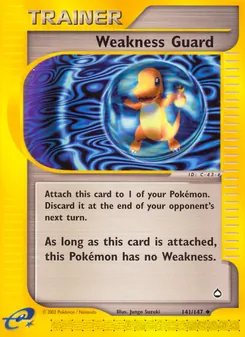 Weakness Guard, card 141 from Aquapolis