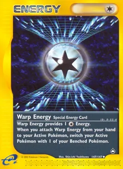 Warp Energy, card 147 from Aquapolis