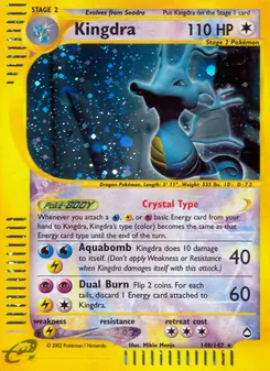Kingdra, card 148 from Aquapolis