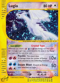 Lugia, card 149 from Aquapolis