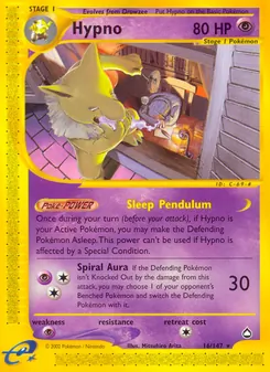 Hypno, card 16 from Aquapolis