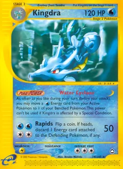 Kingdra, card 19 from Aquapolis
