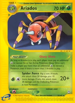 Ariados, card 3 from Aquapolis