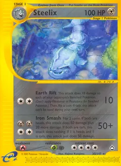 Steelix, card 35 from Aquapolis
