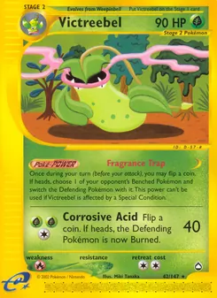 Victreebel, card 42 from Aquapolis