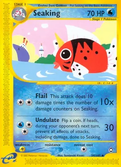 Seaking, card 59 from Aquapolis