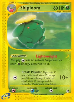 Skiploom, card 60 from Aquapolis