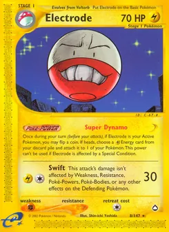 Electrode, card 8 from Aquapolis
