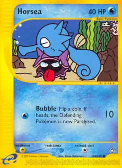 Horsea, card 84 from Aquapolis