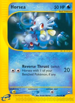 Horsea, card 85 from Aquapolis