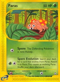Paras, card 99 from Aquapolis
