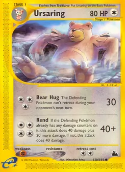 Ursaring, Karte 110 aus Skyridge