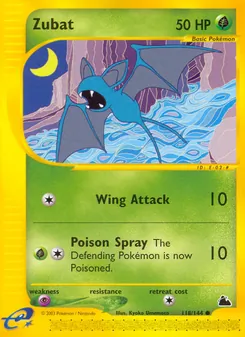 Zubat, Karte 118 aus Skyridge