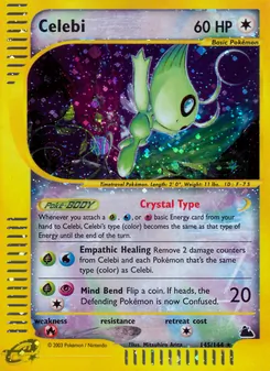Celebi, Karte 145 aus Skyridge