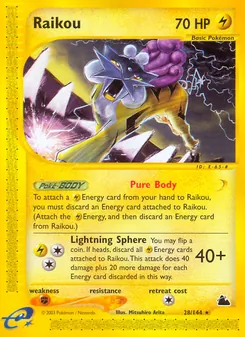 Raikou, Karte 28 aus Skyridge