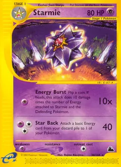 Starmie, Karte 30 aus Skyridge