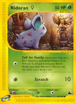 Nidoran W, Karte 81 aus Skyridge