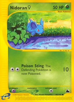 Nidoran W, Karte 82 aus Skyridge