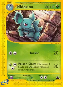 Nidorina, Karte 83 aus Skyridge