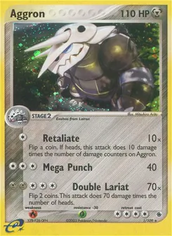Aggron, card 1 from Ruby & Sapphire