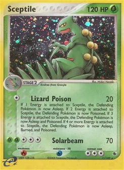 Sceptile, card 11 from Ruby & Sapphire