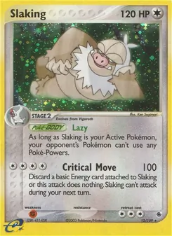 Slaking, card 12 from Ruby & Sapphire