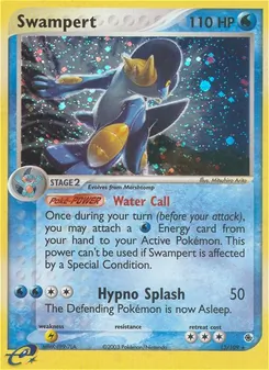 Swampert, card 13 from Ruby & Sapphire