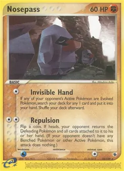 Nosepass, card 18 from Ruby & Sapphire