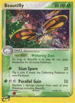 Beautifly, card 2 from Ruby & Sapphire