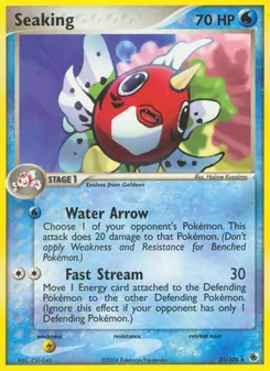 Seaking, card 21 from Ruby & Sapphire
