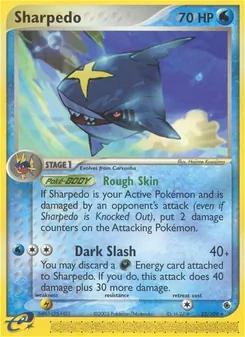 Sharpedo, card 22 from Ruby & Sapphire