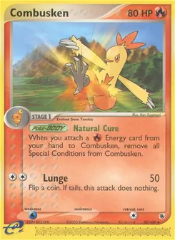 Combusken, card 28 from Ruby & Sapphire