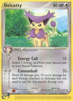 Delcatty, card 29 from Ruby & Sapphire
