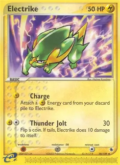 Electrike, card 30 from Ruby & Sapphire