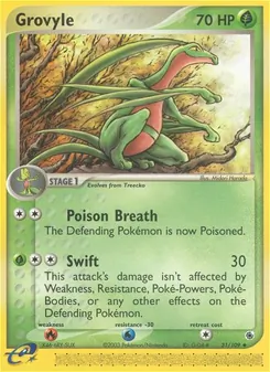 Grovyle, card 31 from Ruby & Sapphire