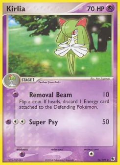 Kirlia, card 34 from Ruby & Sapphire