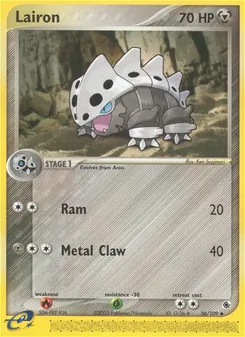 Lairon, card 36 from Ruby & Sapphire