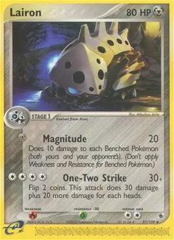 Lairon, card 37 from Ruby & Sapphire