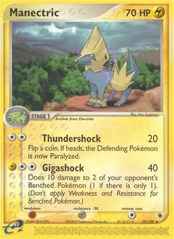 Manectric, card 39 from Ruby & Sapphire