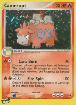 Camerupt, card 4 from Ruby & Sapphire