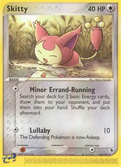 Skitty, card 44 from Ruby & Sapphire